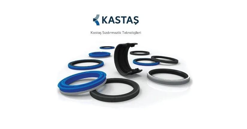 Kastaş logosu ve sızdırmazlık halkalarından oluşan ürün görselleri, beyaz zemin üzerinde.