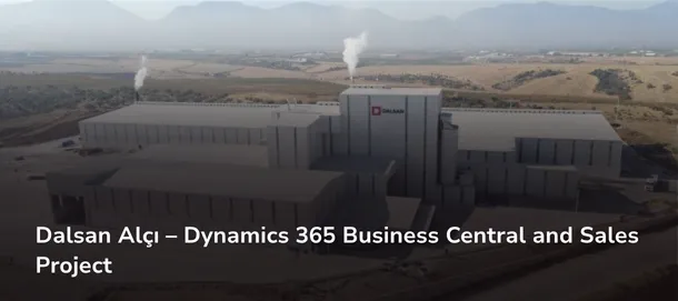 Aerial view of the Dalsan Alçı gypsum plant complex with smoke rising from its stacks