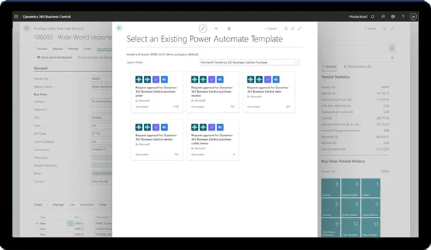Dynamics 365 Business Central inventory management screenshot