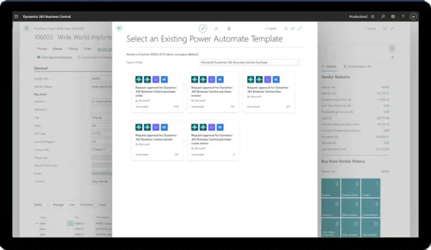 Dynamics 365 Business Central inventory management screenshot