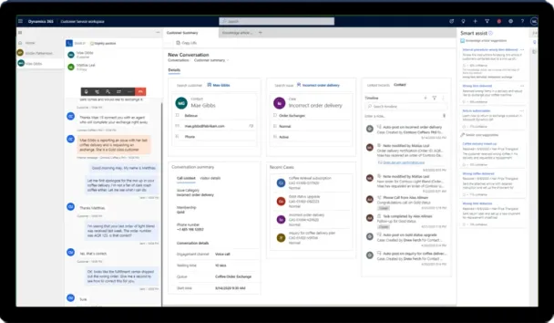 Dynamics 365 Customer Service knowledge search screenshot
