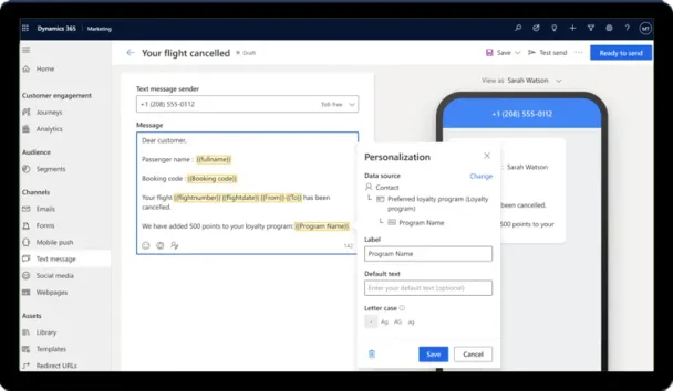 Dynamics 365 Marketing real-time customer journey