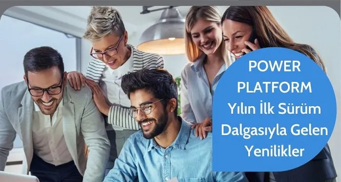 Arka planda beş meslektaş bir bilgisayar ekranına bakıp gülüşüyor, biri telefonla konuşuyor