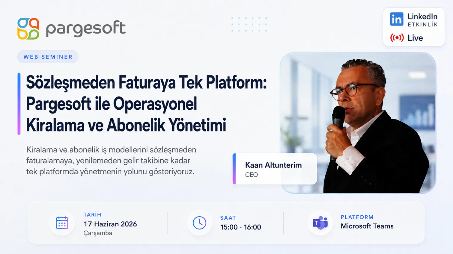 Pargesoft ile Operasyonel Kiralama ve Abonelik Yönetimi