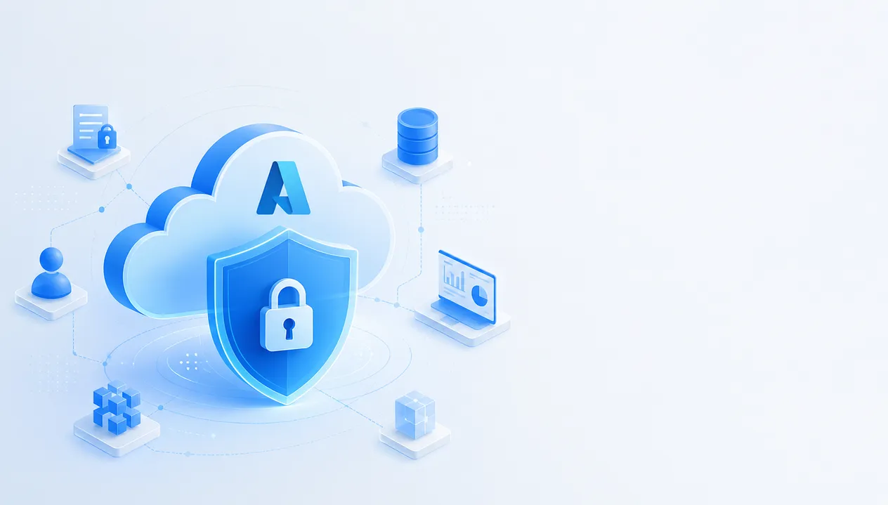 Azure Zero Trust security architecture and identity-based enterprise protection diagram