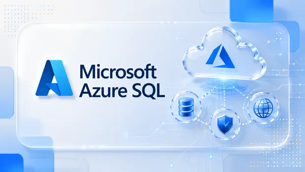 Microsoft Azure SQL bulut veritabanı platformu tanıtım görseli