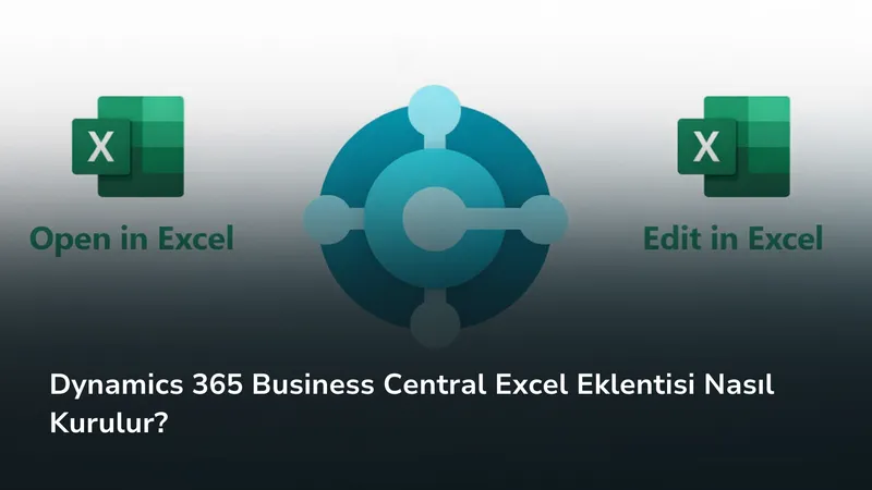 İki Excel simgesi arasında 'Open in Excel' ve 'Edit in Excel' etiketli bağlantı simgesi