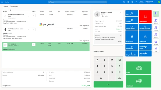 Dynamics 365 Store Commerce POS Arayüzü