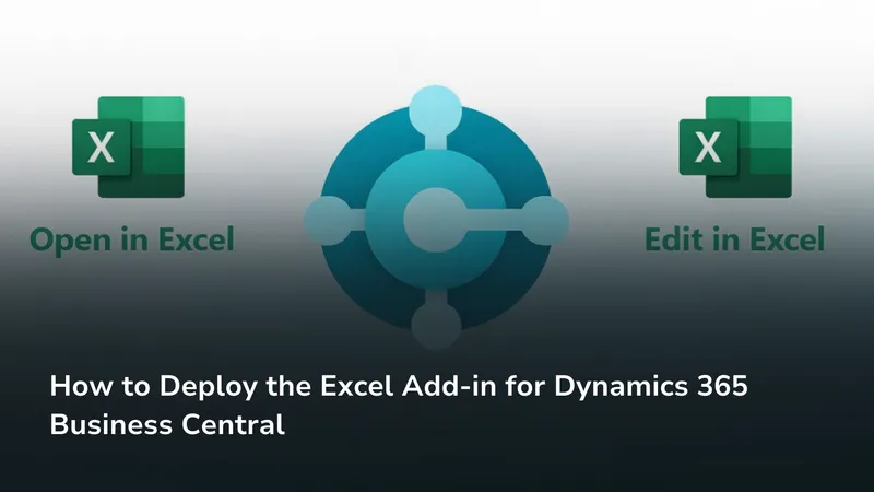 Excel icons labeled 'Open in Excel' and 'Edit in Excel' linked by a hub icon