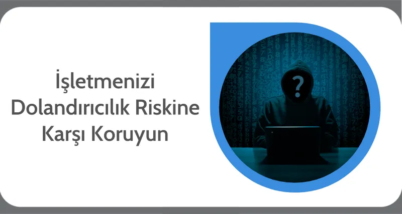 Dizüstü bilgisayar başında oturan, yüzünde soru işareti olan kapüşonlu bir siluet