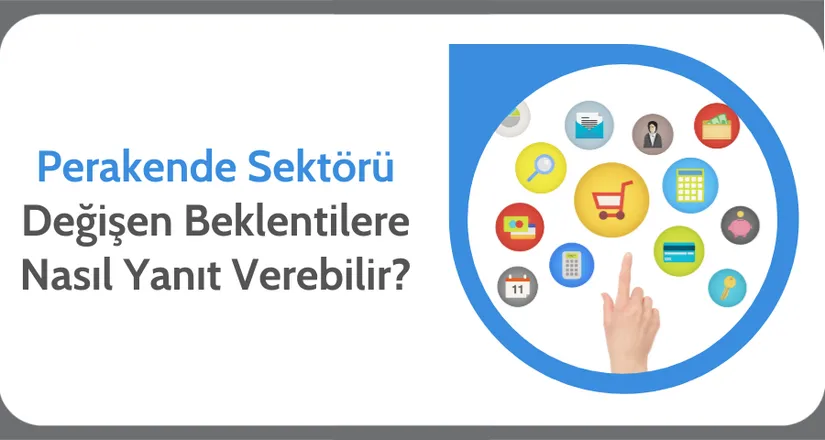 Alışveriş sepeti simgesi çevresinde kredi kartı, hesap makinesi, kumbara ve anahtar ikonlarından oluşan daire
