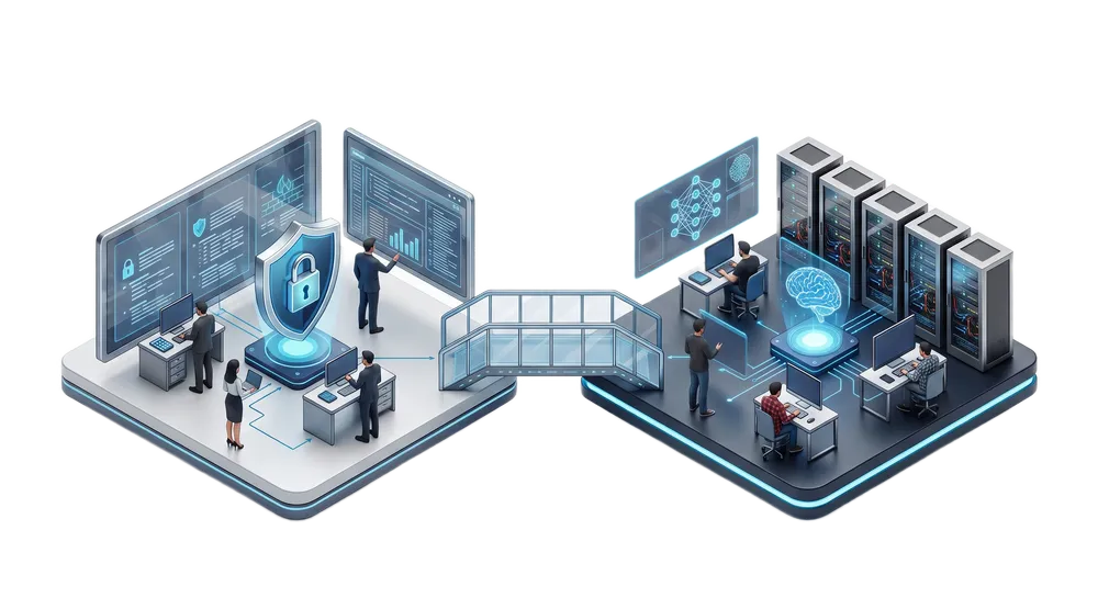 Control Plane ve Data Plane arasındaki görev ayrımını gösteren şema