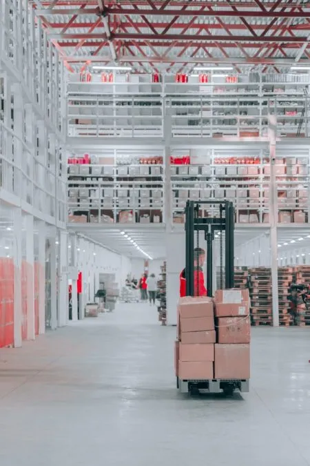 Warehouse product and raw material control