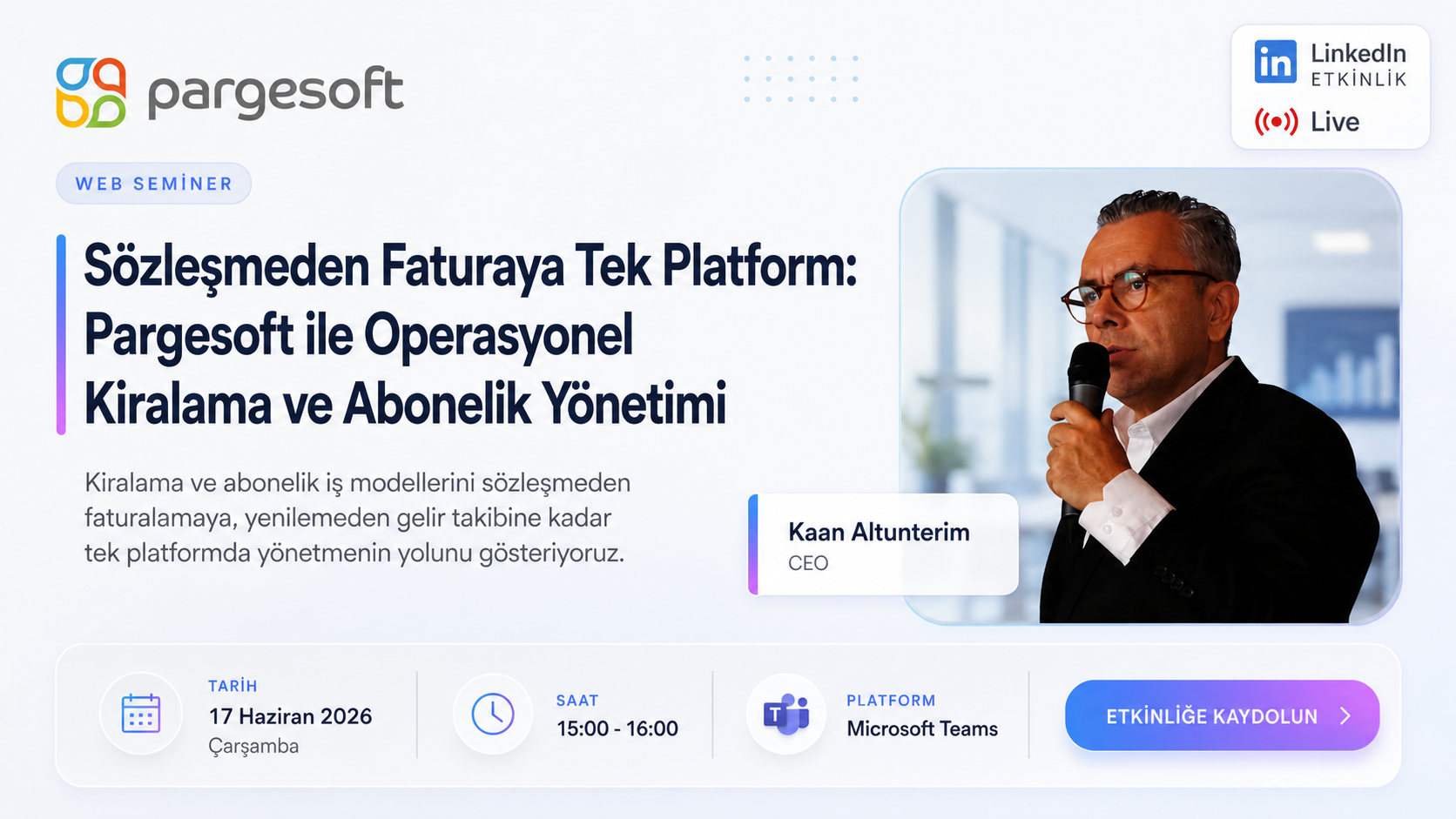 Sözleşmeden Faturaya Tek Platform: Pargesoft ile Operasyonel Kiralama ve Abonelik Yönetimi