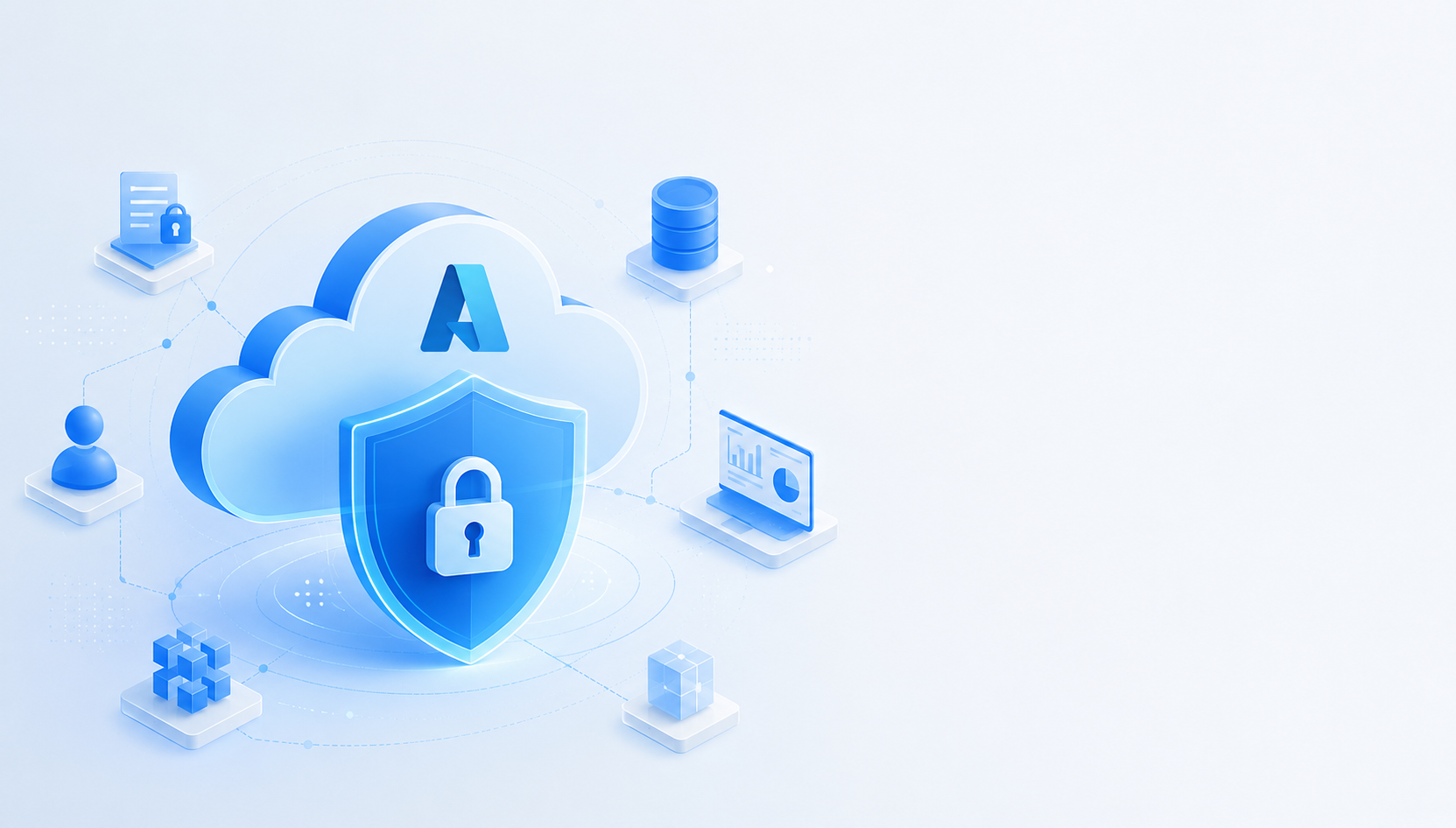 Azure Zero Trust security architecture and identity-based enterprise protection diagram